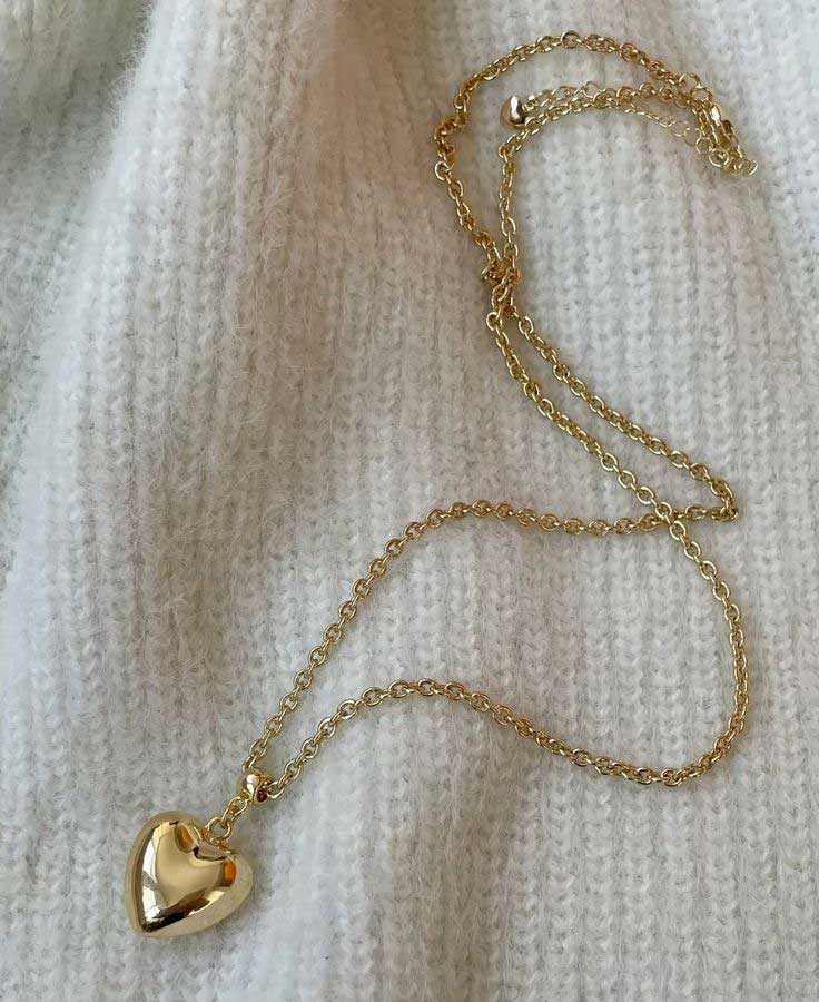 chain heart single